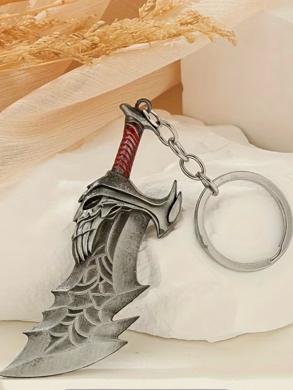 God Of War Kratos Metal Collectible Keychain NEW Games Gaming Toys PlayStation